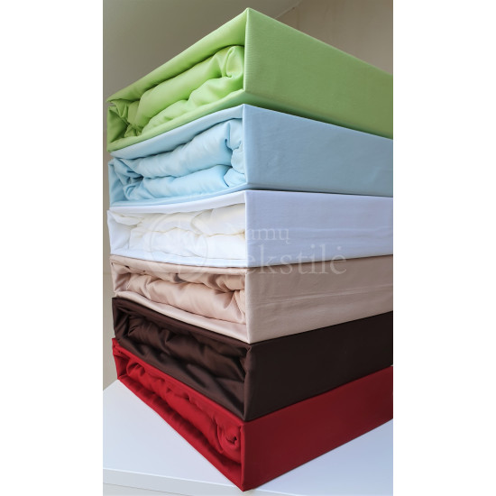 Satin fitted sheets (cacao)